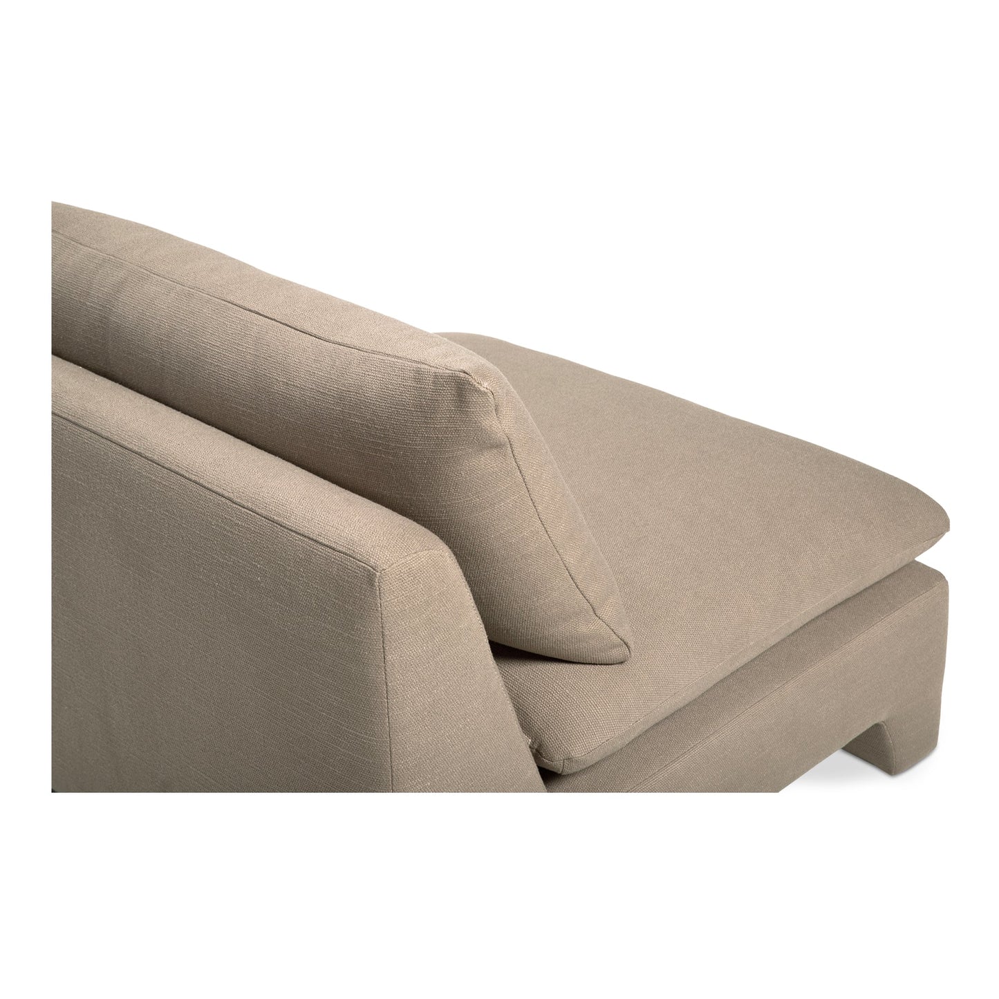 Estelle Polyester Upholstered Armless Lounge Chair