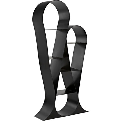 Zaha Bookcase, Black Metal