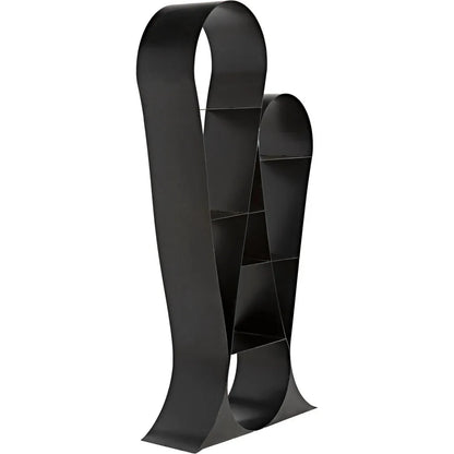 Zaha Bookcase, Black Metal
