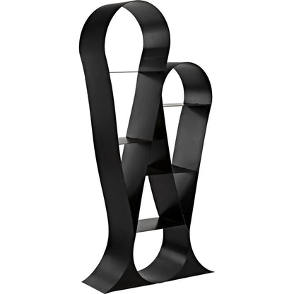 Zaha Bookcase, Black Metal