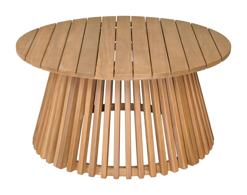 Zuo Modern Zahara Natural Wooden Round Coffee Table
