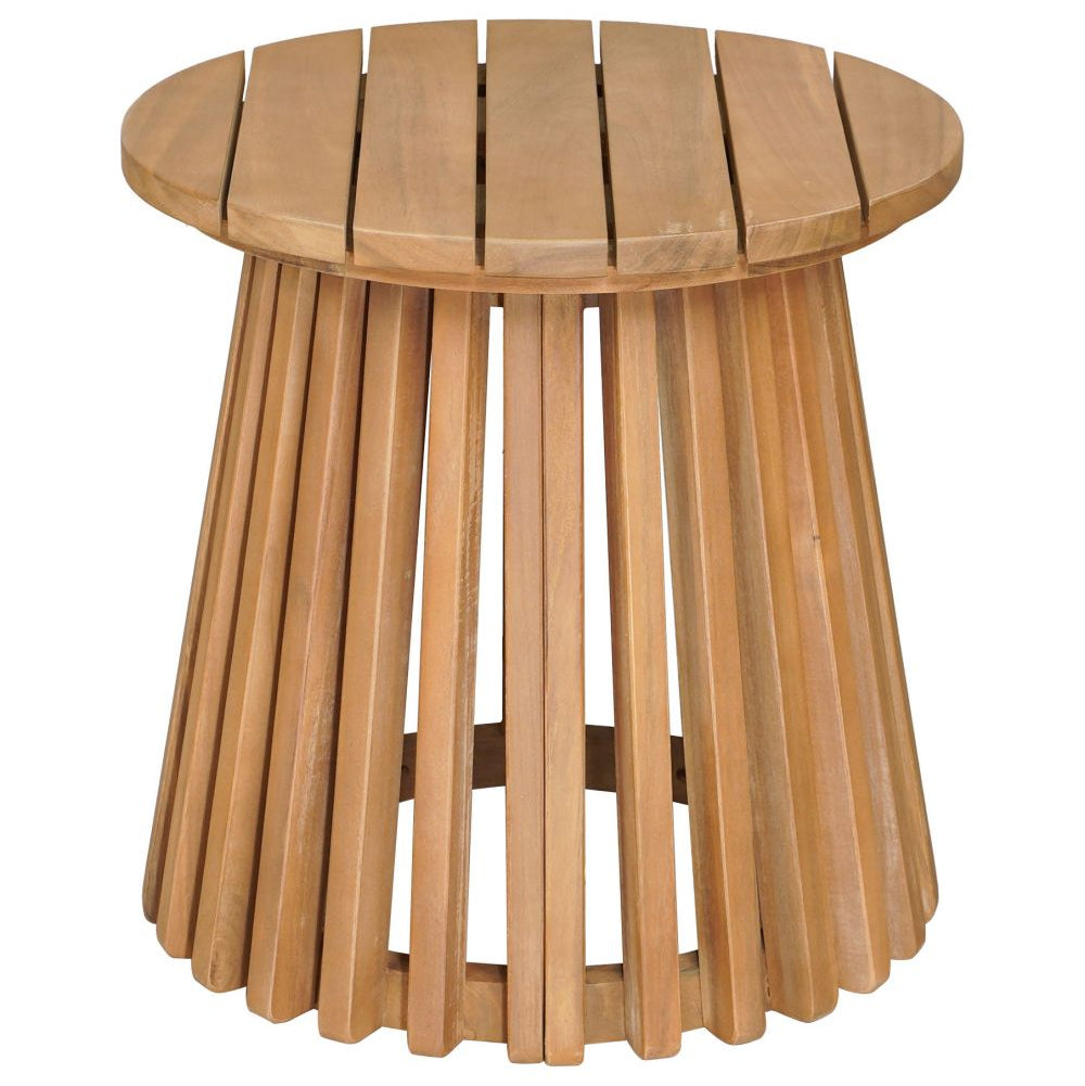 Zuo Modern Zahara Natural Wooden Round Side Table