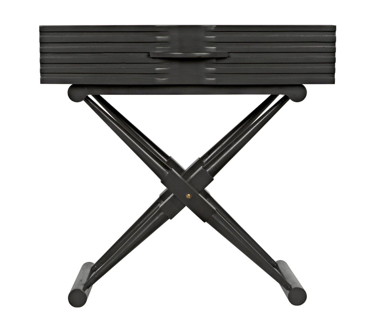 Zanta Wood Black Rectangle Side Table-Side Tables-Noir-Sideboards and Things