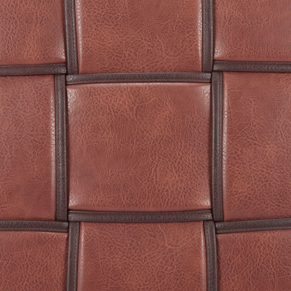 Zuo Modern Zare Brown Faux Leather Ottoman