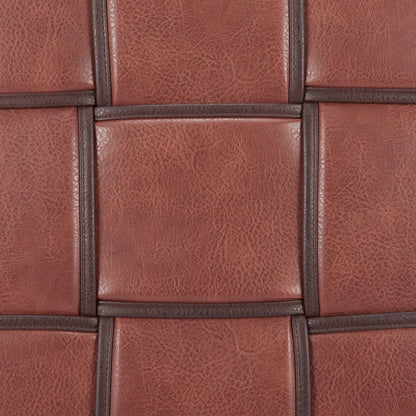 Zuo Modern Zare Brown Faux Leather Ottoman