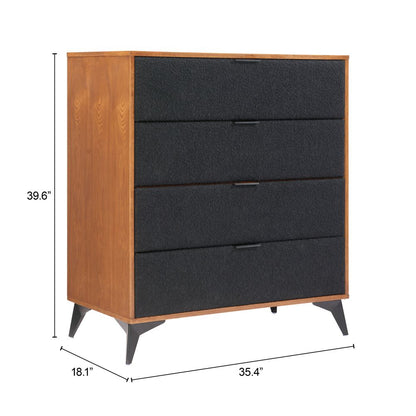 Zuo Modern Zarif Four Drawers Wood Chest