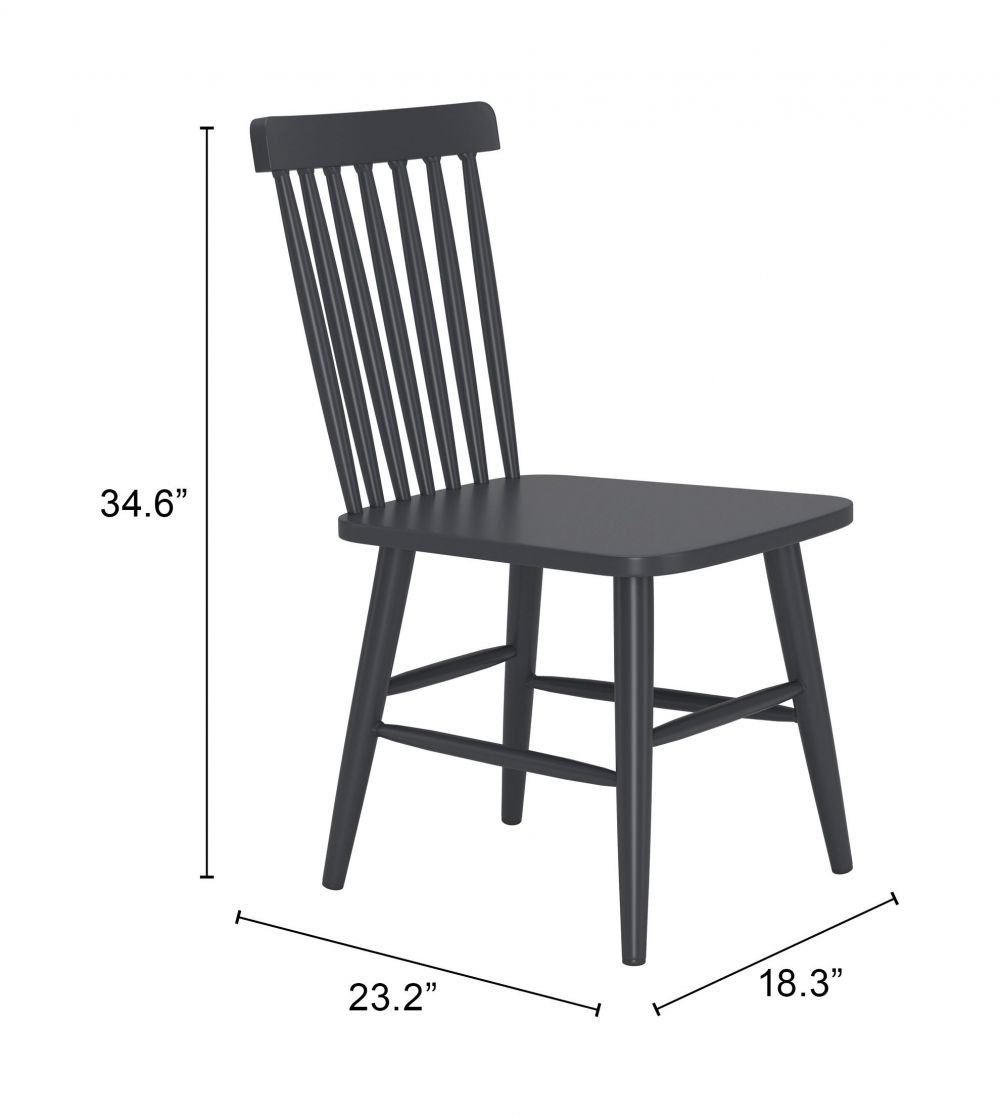 Zuo Modern Zeilen Aluminum Outdoor Dining Chair 2PC