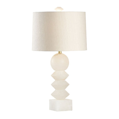 Wildwood Ziegfeld White Alabaster Table Lamp