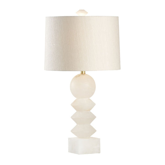 Wildwood Ziegfeld White Alabaster Table Lamp