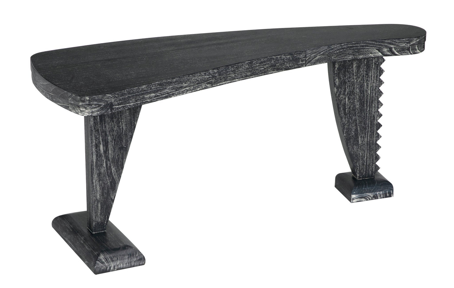 Zigmund Desk or Unique Curved Shape Console Table-Console Tables-Noir-Sideboards and Things