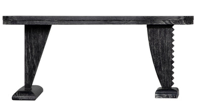 Zigmund Desk or Unique Curved Shape Console Table-Console Tables-Noir-Sideboards and Things