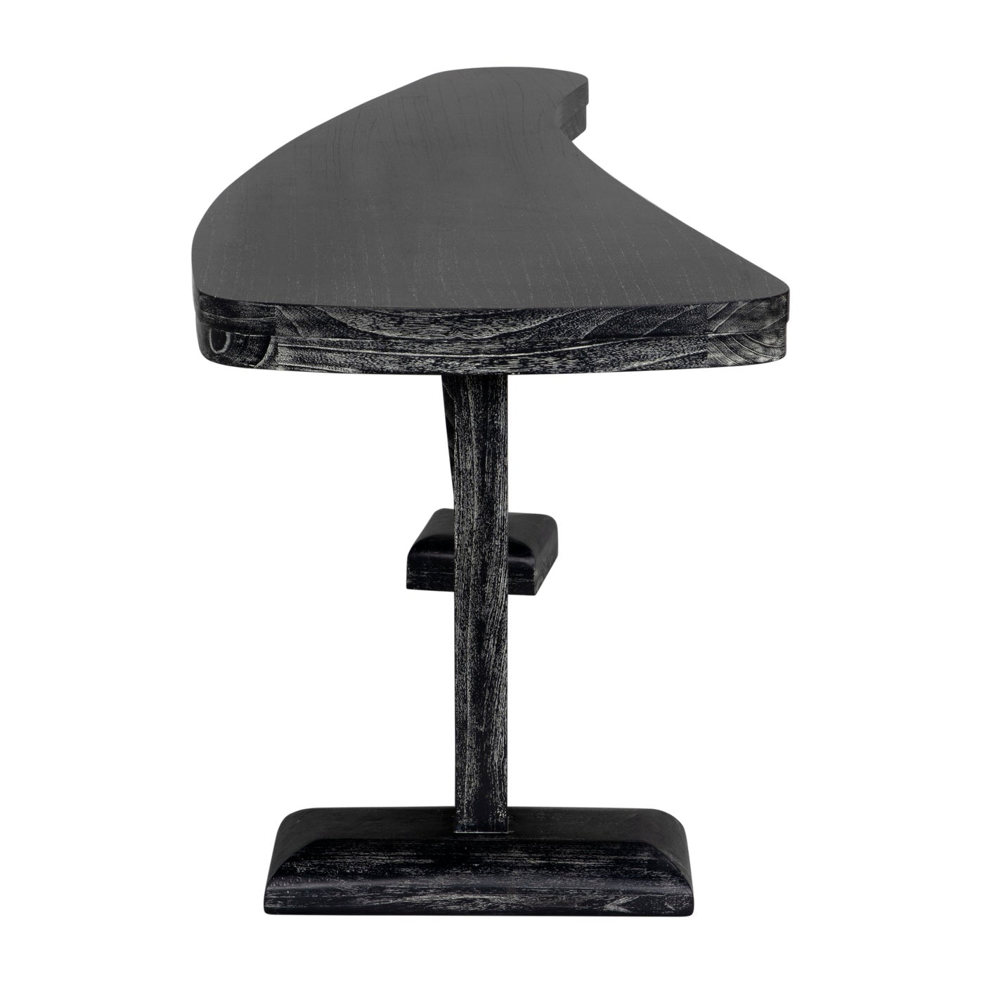 Zigmund Desk or Unique Curved Shape Console Table-Console Tables-Noir-Sideboards and Things