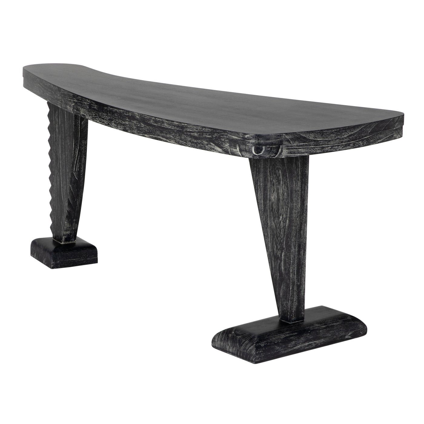 Zigmund Desk or Unique Curved Shape Console Table-Console Tables-Noir-Sideboards and Things