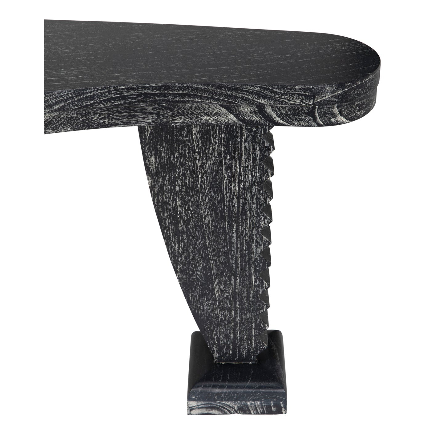 Zigmund Desk or Unique Curved Shape Console Table-Console Tables-Noir-Sideboards and Things