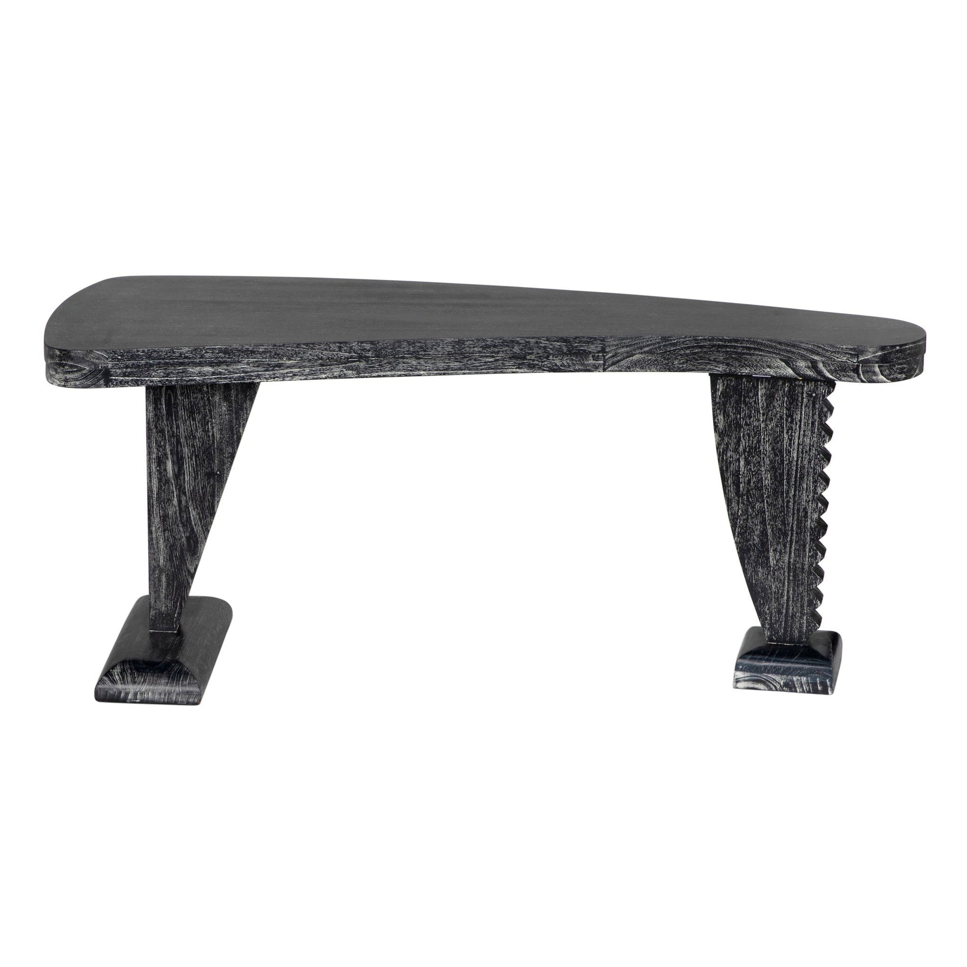 Zigmund Desk or Unique Curved Shape Console Table-Console Tables-Noir-Sideboards and Things