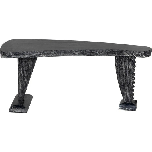 Noir Zigmund Desk or Unique Curved Shape Console Table