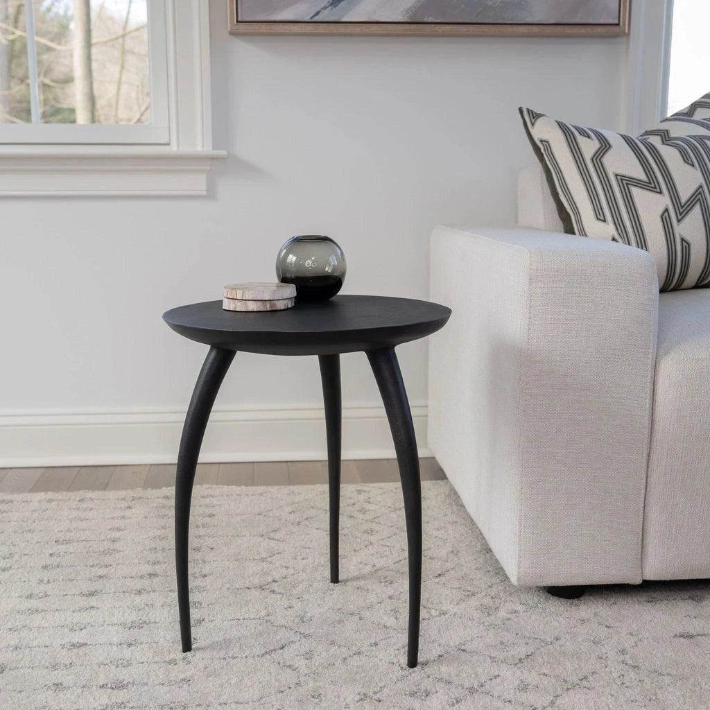 Keel Aluminum Round End Table