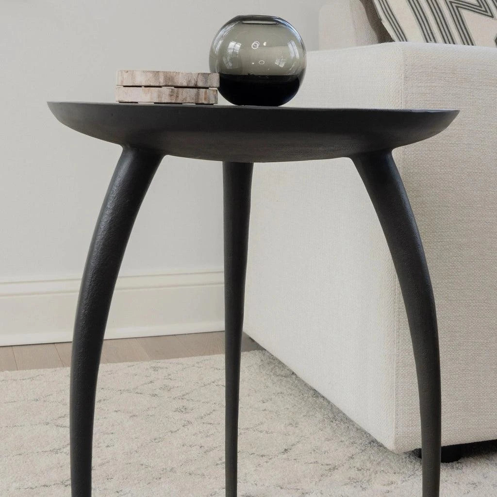 Keel Aluminum Round End Table