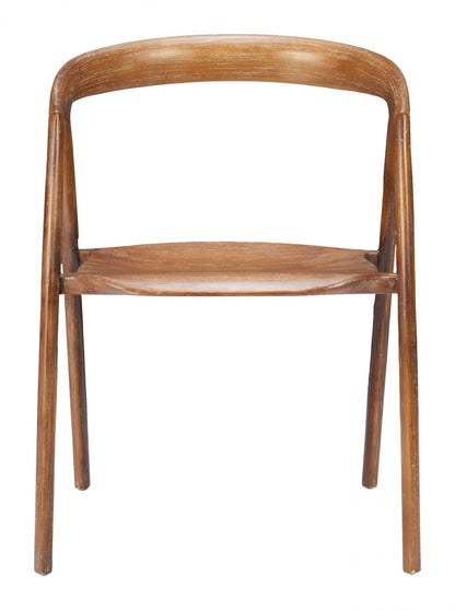 Zuo Modern Ziran Solid Wooden Dining Chair 2PC
