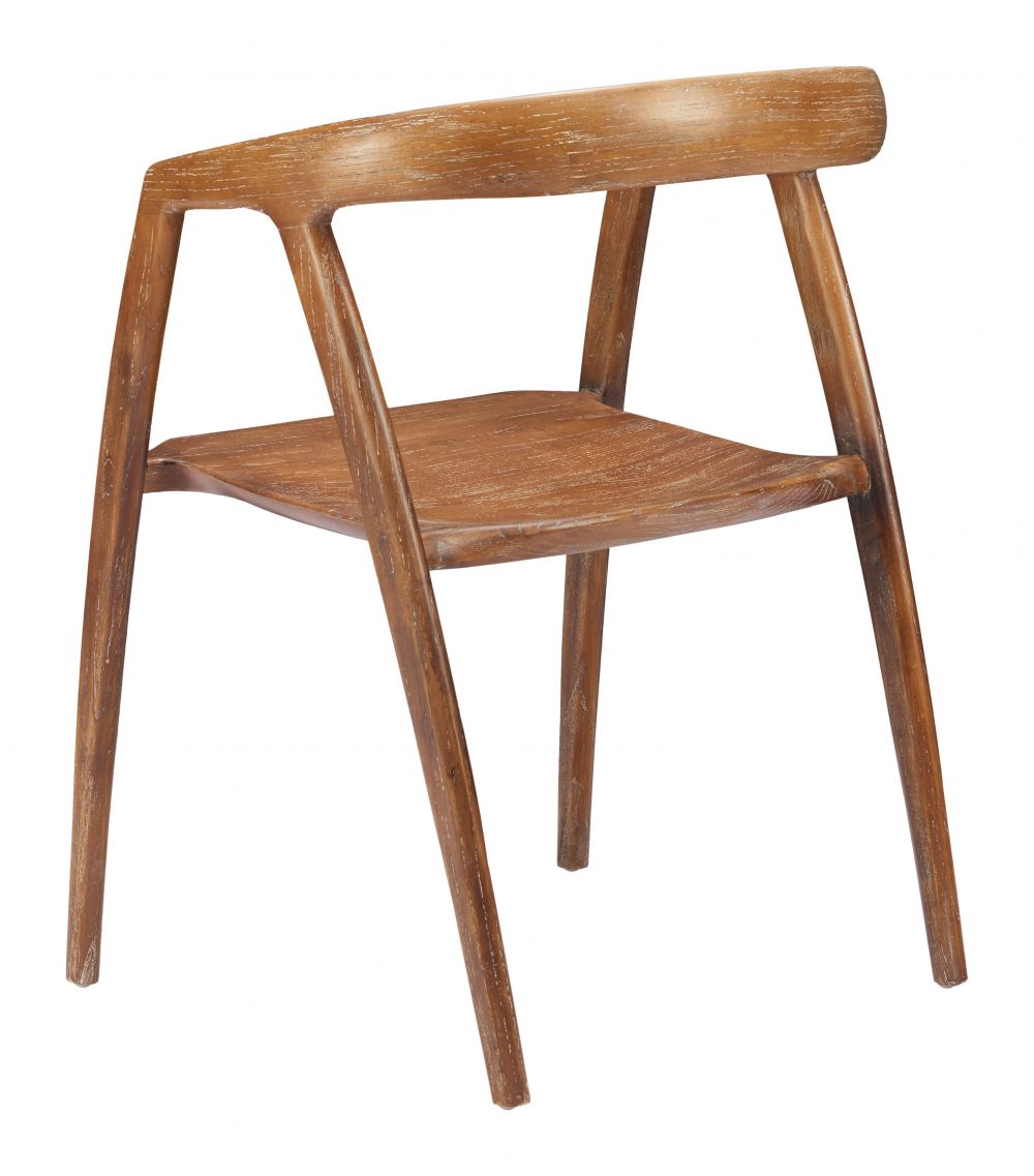 Zuo Modern Ziran Solid Wooden Dining Chair 2PC