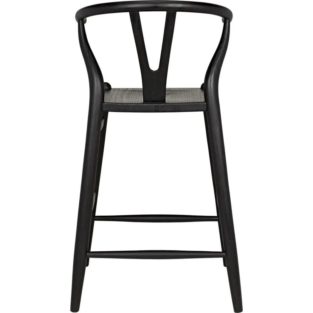 Zola Counter Stool, Charcoal Black