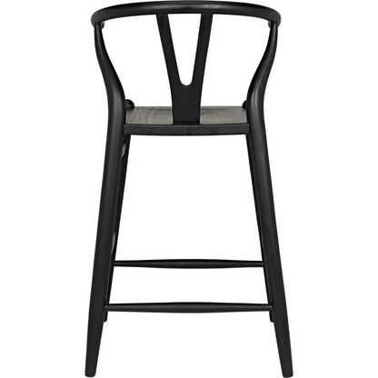 Zola Counter Stool, Charcoal Black