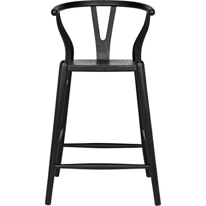 Zola Counter Stool, Charcoal Black