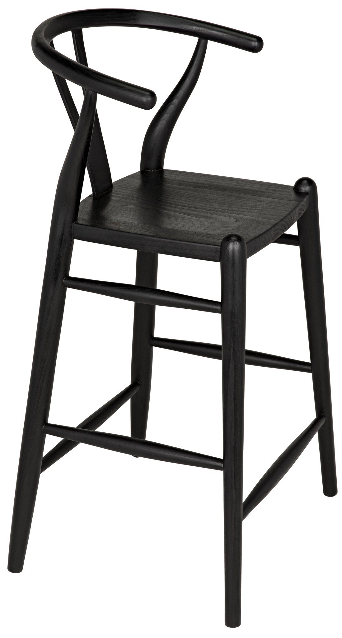 Zola Counter Stool, Charcoal Black-Counter Stools-Noir-Sideboards and Things