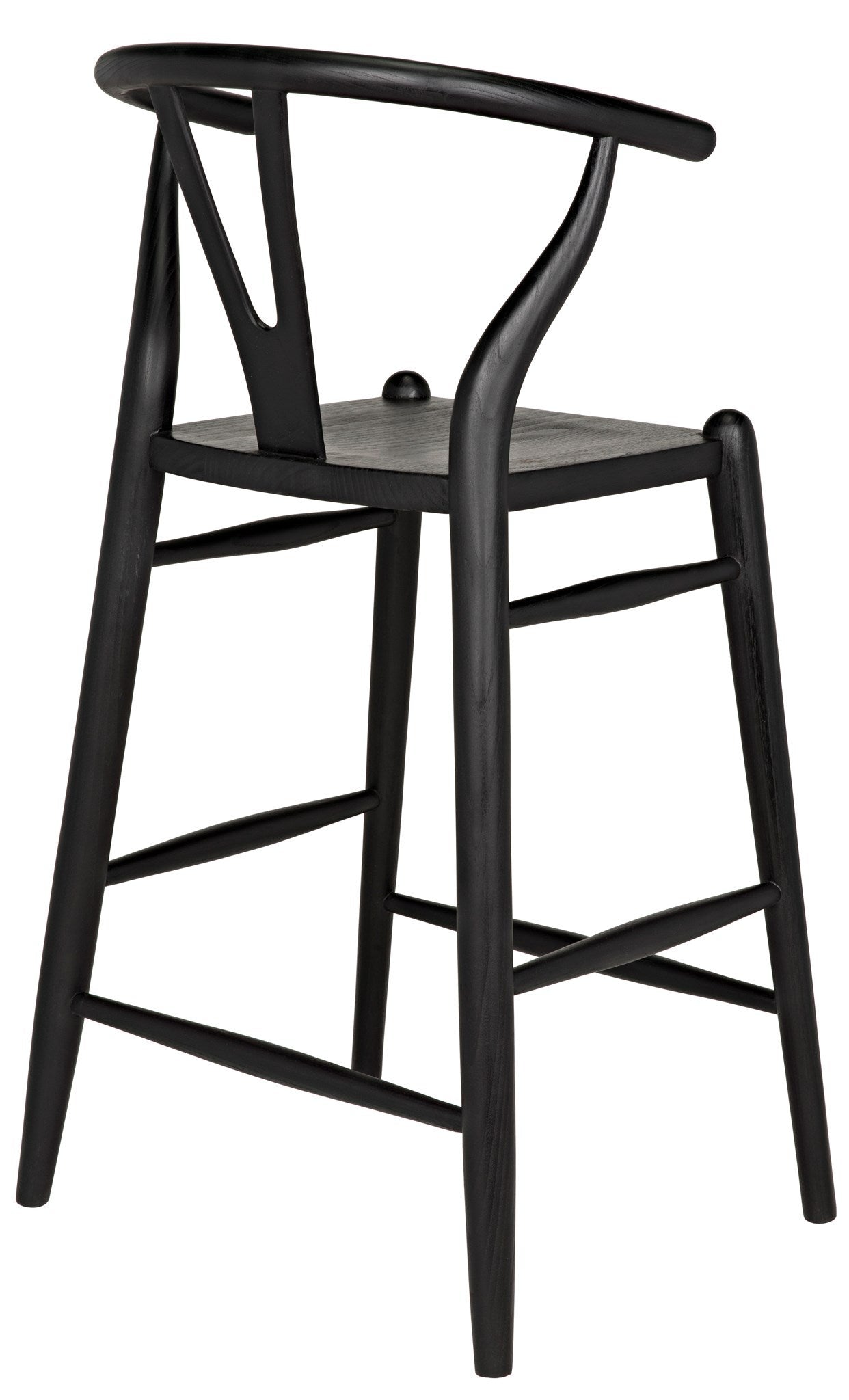 Zola Counter Stool, Charcoal Black-Counter Stools-Noir-Sideboards and Things