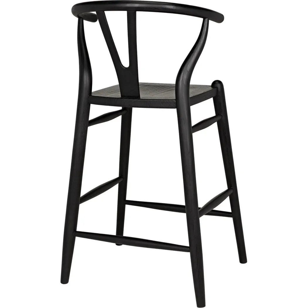 Zola Counter Stool, Charcoal Black