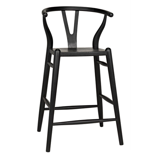 Zola Counter Stool, Charcoal Black-Counter Stools-Noir-Sideboards and Things