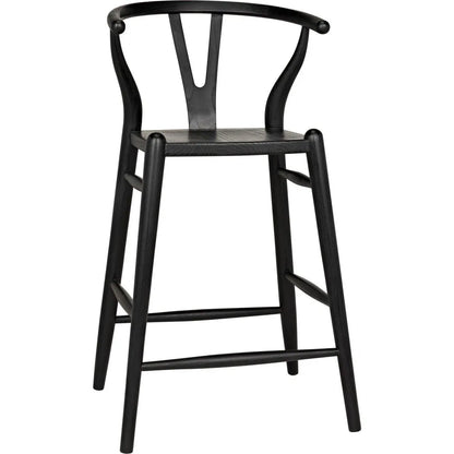 Zola Counter Stool, Charcoal Black