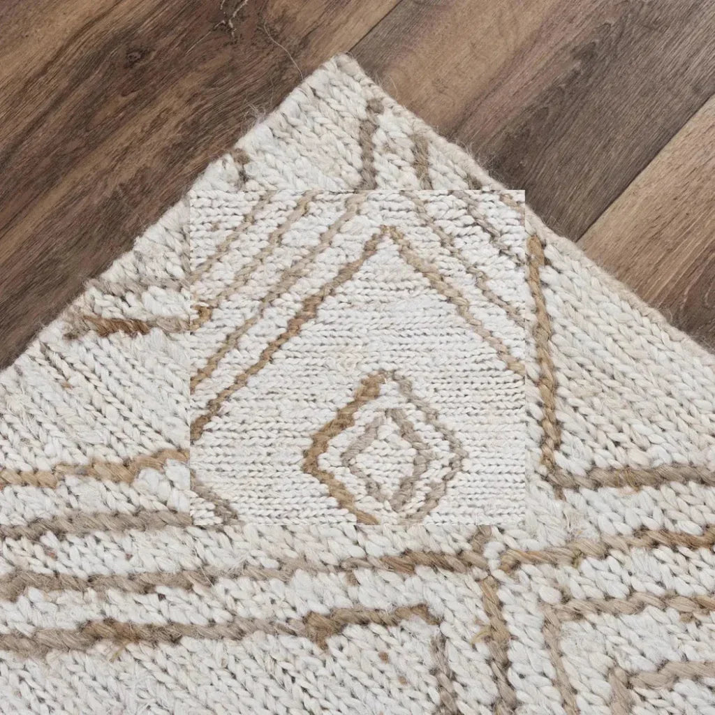 Ario Beige Jute Rug For Living Room -- beige