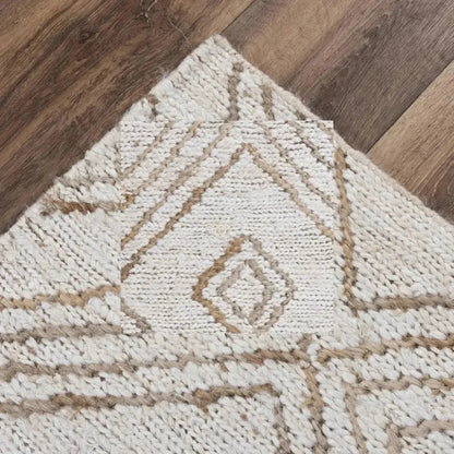 Ario Beige Jute Rug For Living Room -- beige