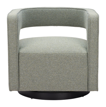 Turku Sage Green Swivel Arm Chair