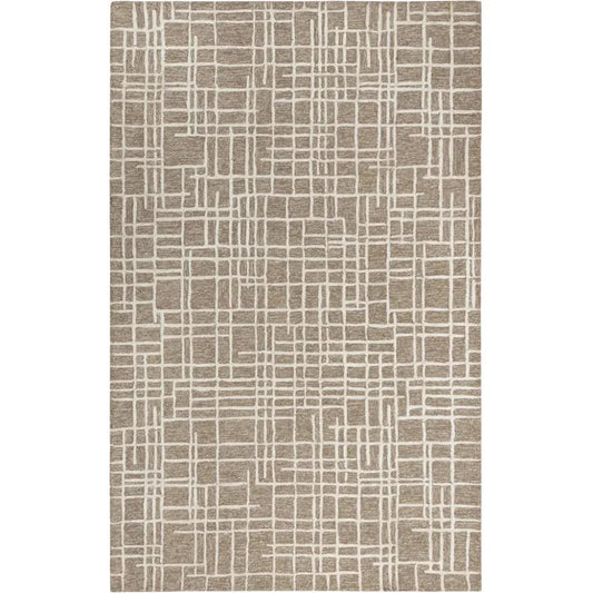LOOMLAN Baby Geometric Brown Area Rugs
