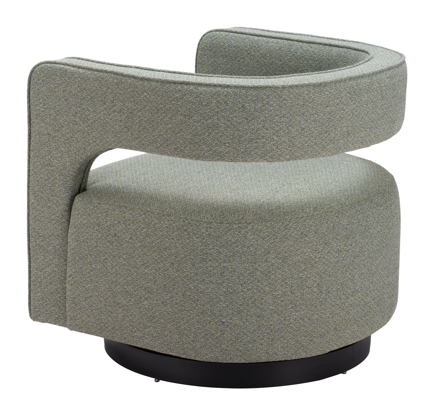 Turku Sage Green Swivel Arm Chair