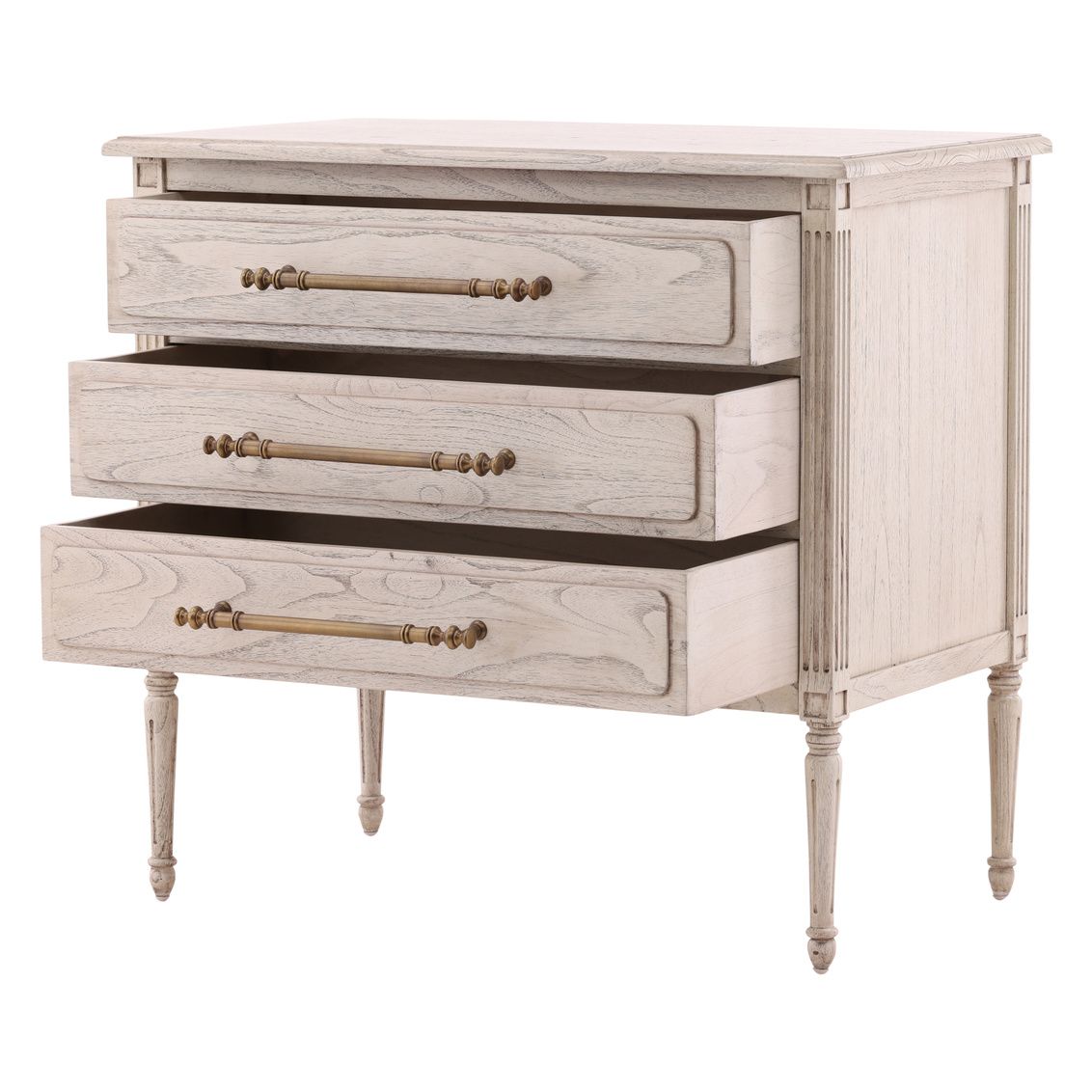 Furniture Classics Lillian Three Drawers Wood Chest