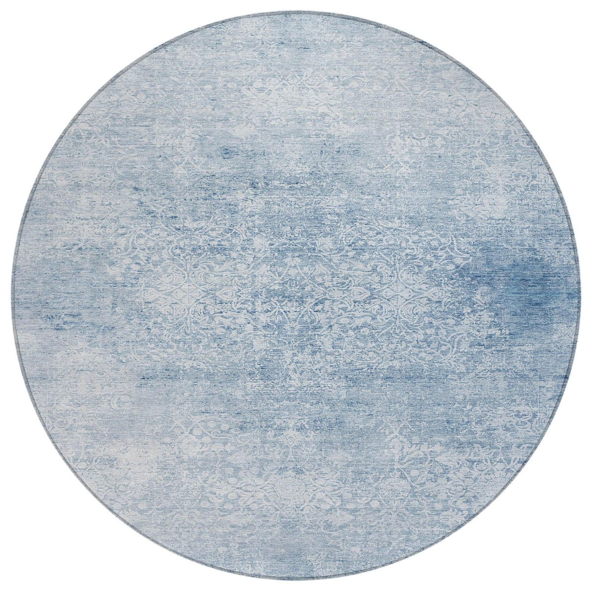 Kaelas Blue Washable Indoor-Outdoor Rug