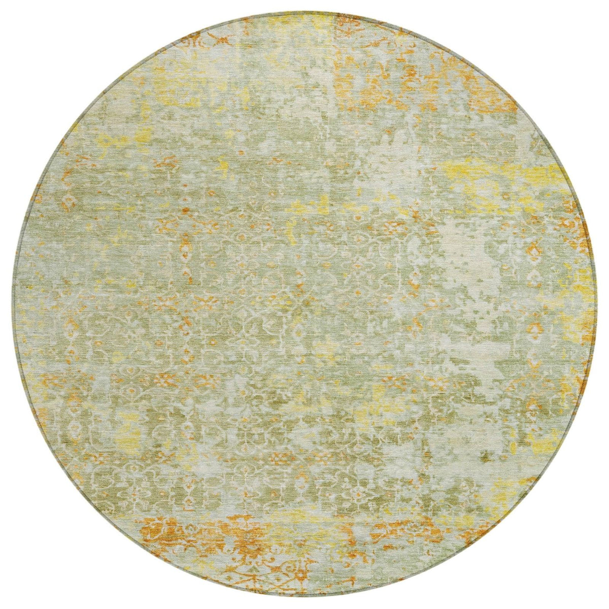 Jaelara Green Washable Indoor-Outdoor Rug