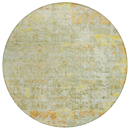 Jaelara Green Washable Indoor-Outdoor Rug