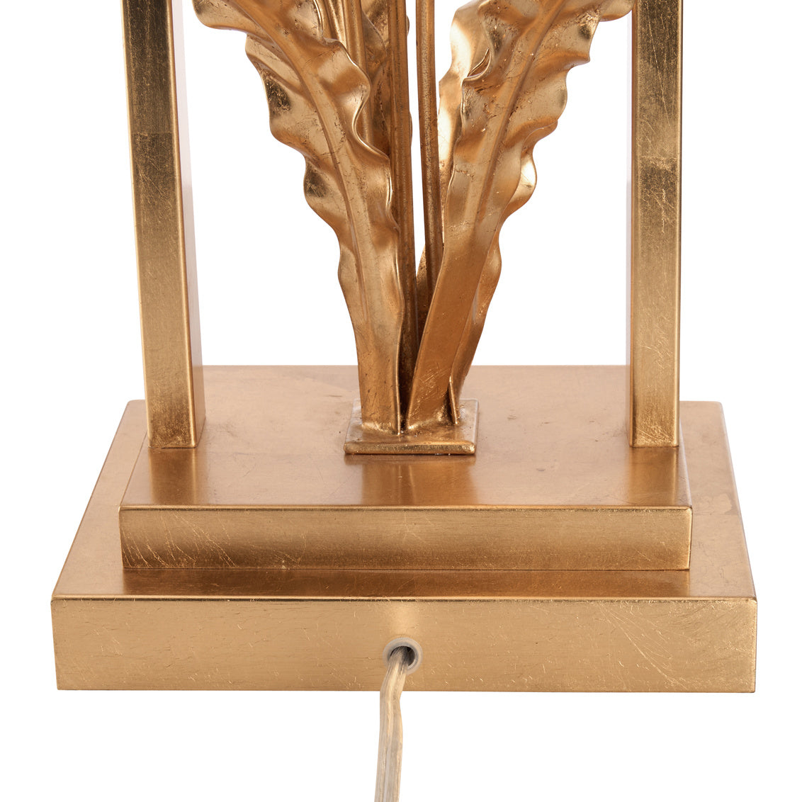 Chelsea House Cain Calla Lily Metal Golden Table Lamp