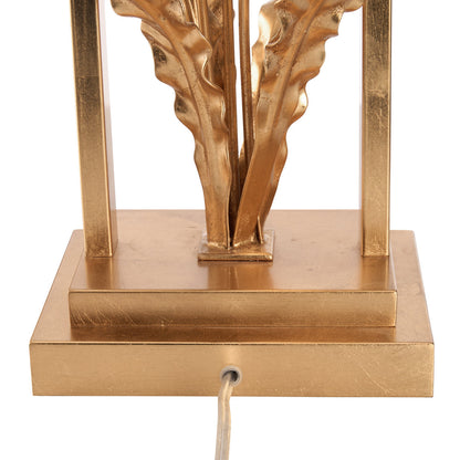 Chelsea House Cain Calla Lily Metal Golden Table Lamp