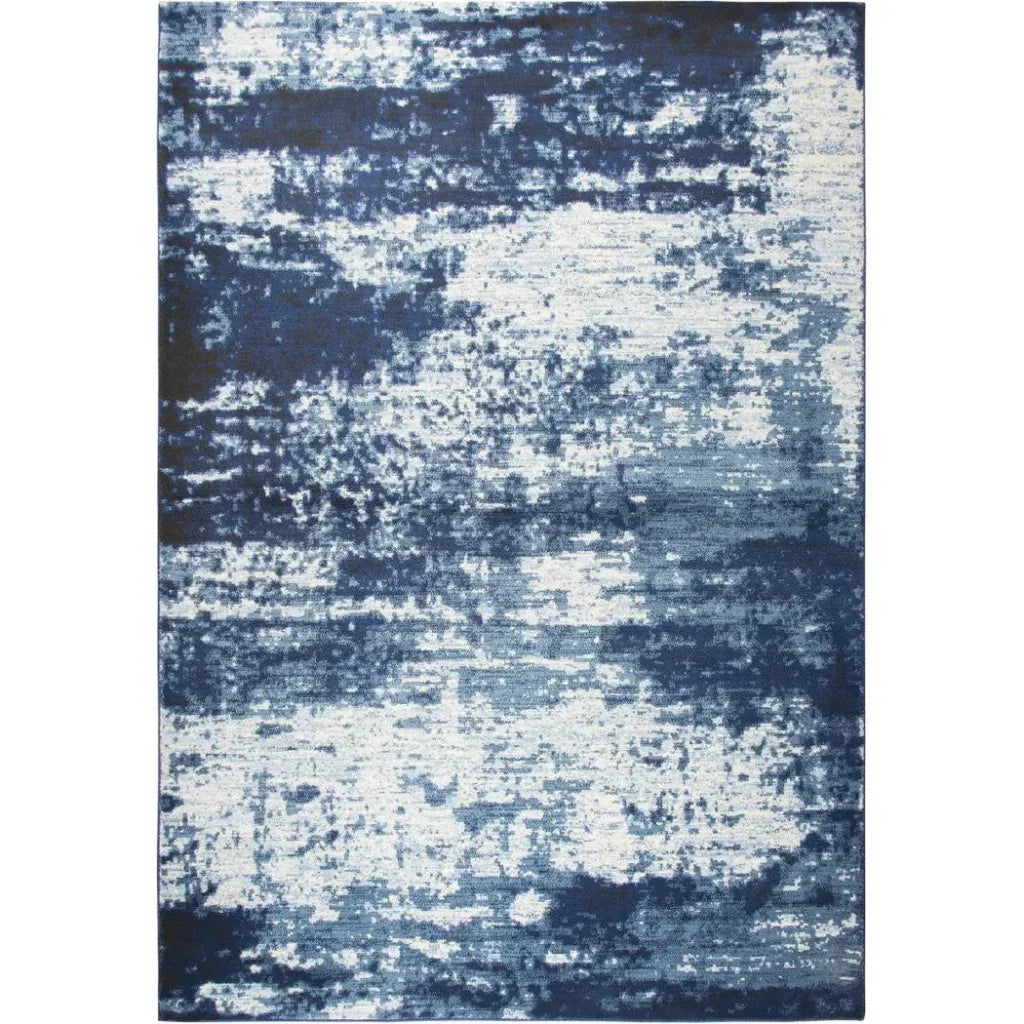 Dain Abstract Blue Kitchen Hallway Runner Rug - LOOMLAN - LOOMLAN - Area Rugs
