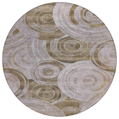 Jaelain Brown Washable Indoor-Outdoor Rug