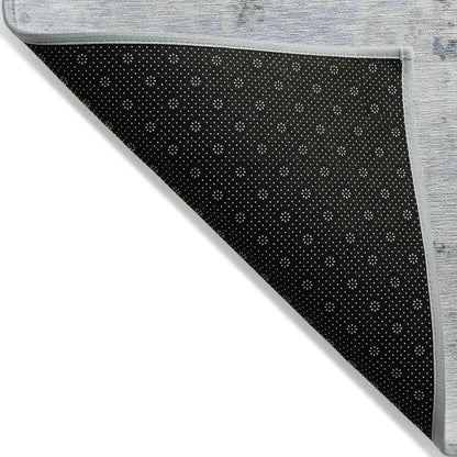 Jaelaris Blue Washable Indoor-Outdoor Rug