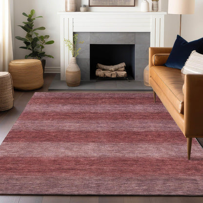 Haelius Paprika Washable Indoor-Outdoor Rug