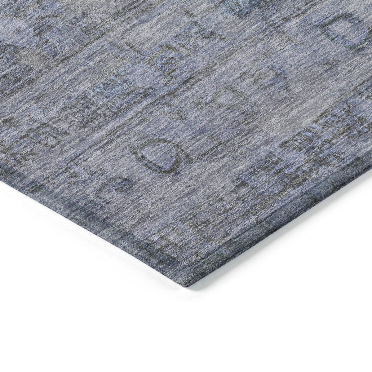 Kaelora Blue Washable Indoor-Outdoor Rug