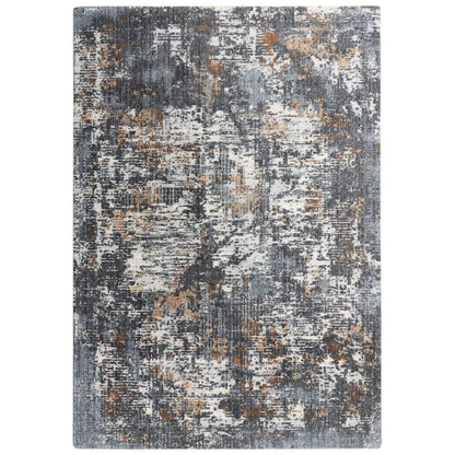 Cale Abstract Blue Large Area Rugs For Living Room