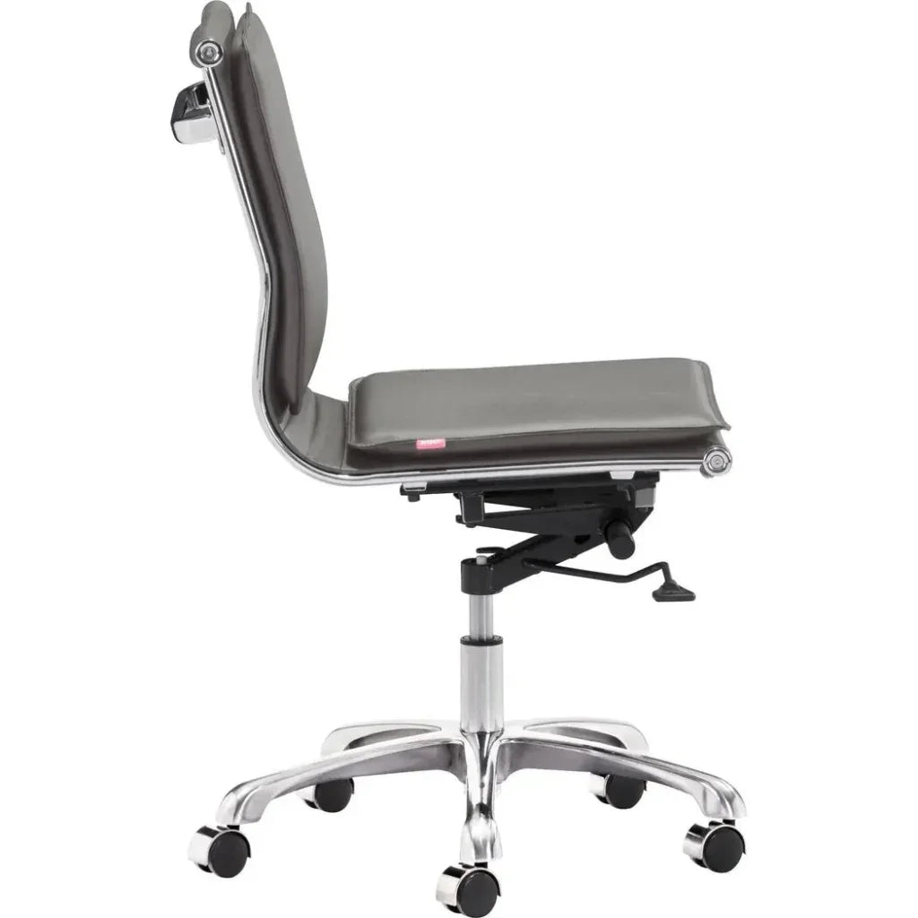Lider Plus Armless Office Chair Gray -- view 3
